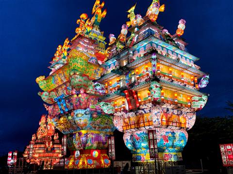 能代七夕 天空の不夜城